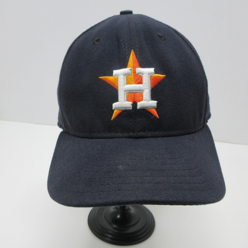 Houston Astros Fitted Hat Mens 7 3/8 Blue MLB Baseball On Field New‎ Era 59FIFTY